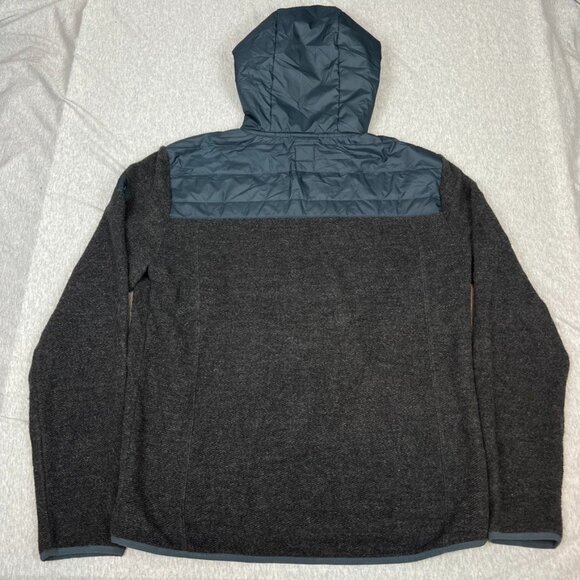 prAna Men's Wooly Bird Fleece Full Zip Size Large Color Gray - Picture 4 of 14